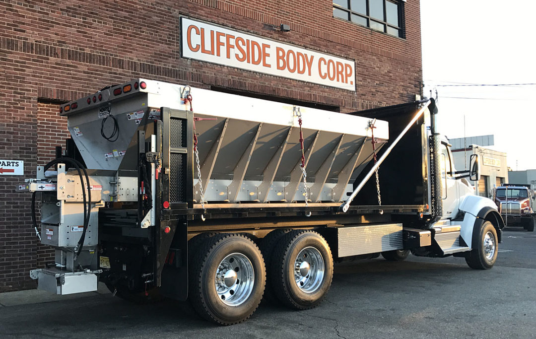 Heavy/Municipal Duty Salt Spreaders Cliffside Body Truck Bodies